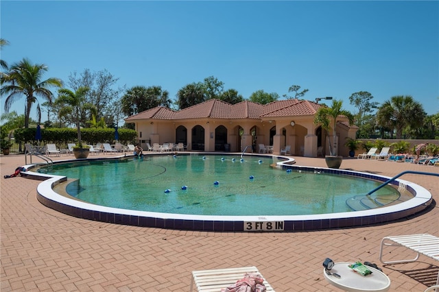 26254 Stillwater Cir, Punta Gorda, FL 33955 - community pool with a patio