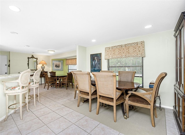 4051 Rock Creek Dr, Port Charlotte, FL 33948 - dining area featuring light tile patterned floors and recessed lighting