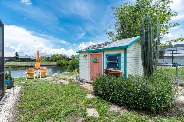 4051 Rock Creek Dr, Port Charlotte, FL 33948 - view of shed with a water view