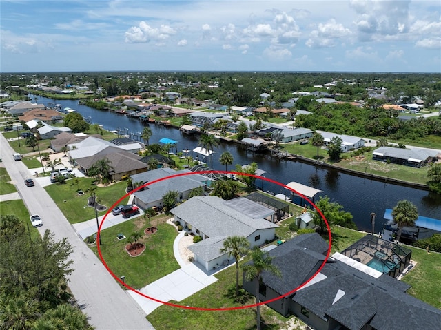 4051 Rock Creek Dr, Port Charlotte, FL 33948 - aerial view of residential area featuring a nearby body of water