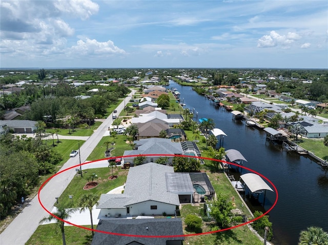 4051 Rock Creek Dr, Port Charlotte, FL 33948 - aerial view of residential area featuring a nearby body of water