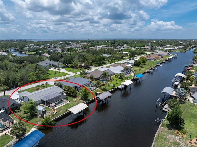 4051 Rock Creek Dr, Port Charlotte, FL 33948 - aerial view of residential area with a nearby body of water