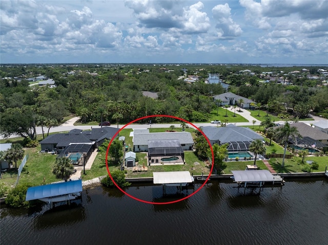 4051 Rock Creek Dr, Port Charlotte, FL 33948 - aerial perspective of suburban area featuring a nearby body of water