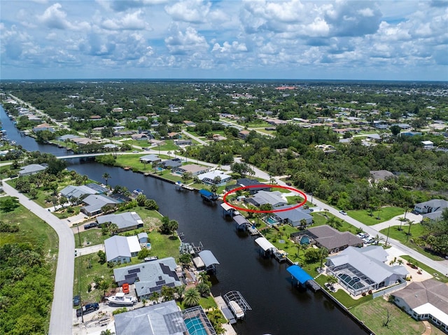 4051 Rock Creek Dr, Port Charlotte, FL 33948 - aerial view of residential area with a nearby body of water