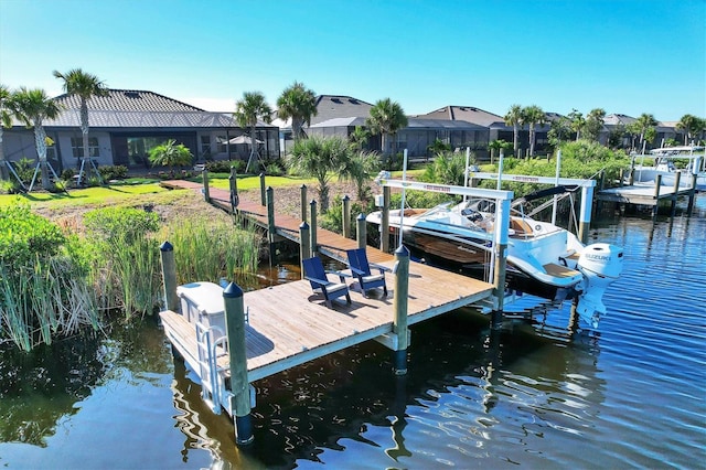 14436 Ponce De Leon Trl, Port Charlotte, FL 33981 - dock with boat lift and a water view