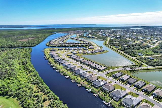 14436 Ponce De Leon Trl, Port Charlotte, FL 33981 - aerial view of residential area featuring a nearby body of water