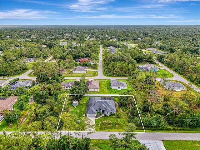 6444 Alhambra Ave, North Port, FL 34291 - aerial view of residential area featuring property parcel outlined