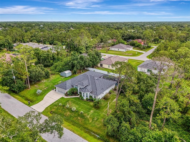6444 Alhambra Ave, North Port, FL 34291 - bird's eye view of a heavily wooded area