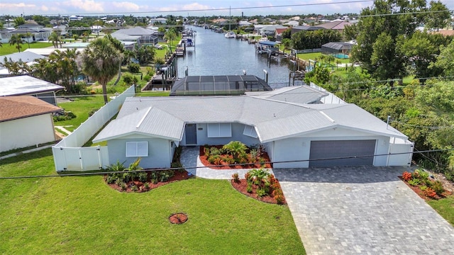4244 Harbor Blvd, Port Charlotte, FL 33952 - aerial perspective of suburban area featuring a large body of water