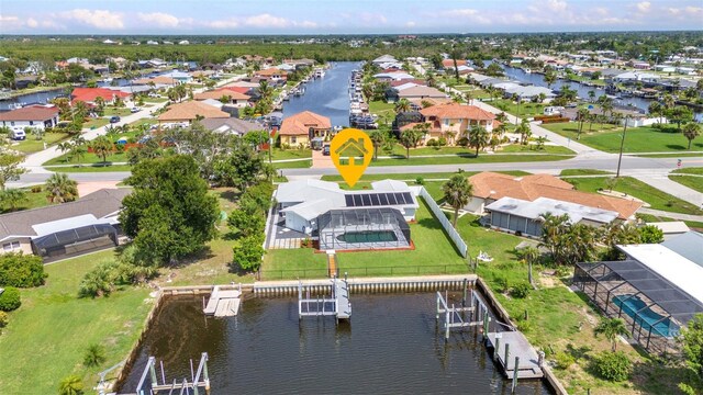 4244 Harbor Blvd, Port Charlotte, FL 33952 - aerial view of residential area with a nearby body of water