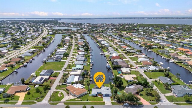 4244 Harbor Blvd, Port Charlotte, FL 33952 - aerial overview of property's location with nearby suburban area and a large body of water