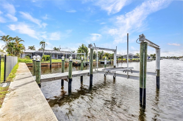 4244 Harbor Blvd, Port Charlotte, FL 33952 - dock area featuring boat lift and a water view