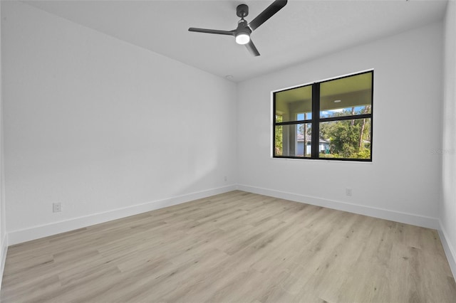 17156 Eugene Ave, Port Charlotte, FL 33954 - unfurnished room featuring light wood-type flooring and a ceiling fan