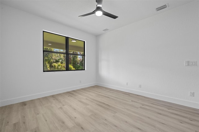 17156 Eugene Ave, Port Charlotte, FL 33954 - unfurnished room with light wood finished floors and ceiling fan