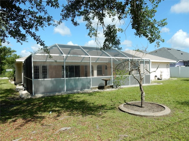 388 Orlando Blvd, Port Charlotte, FL 33954 - rear view of house with a lanai