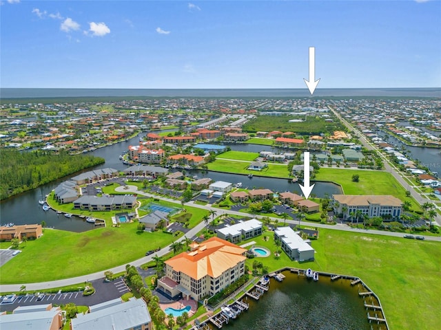 3221 White Ibis Ct Unit D1, Punta Gorda, FL 33950 - aerial perspective of suburban area with a nearby body of water