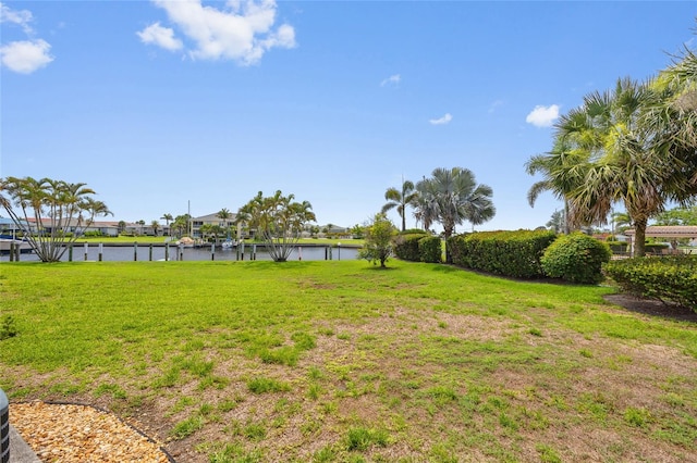 3221 White Ibis Ct Unit D1, Punta Gorda, FL 33950 - view of green lawn featuring a water view