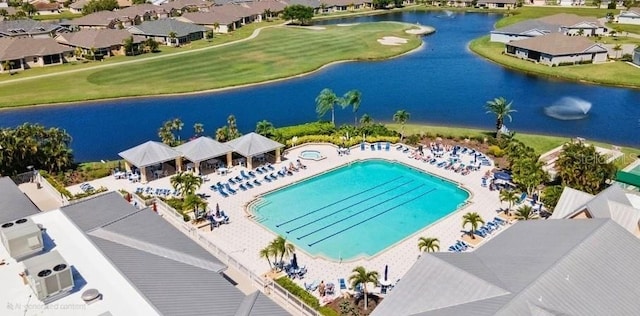 24132 Buckingham Way, Punta Gorda, FL 33980 - aerial view of residential area featuring a large body of water and a pool