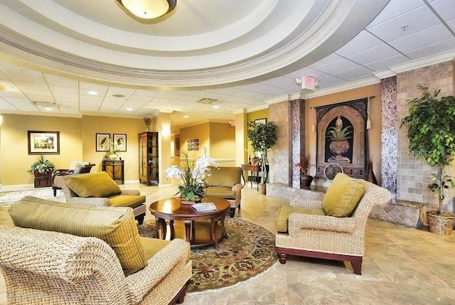 24132 Buckingham Way, Punta Gorda, FL 33980 - building lobby featuring recessed lighting and ornamental molding