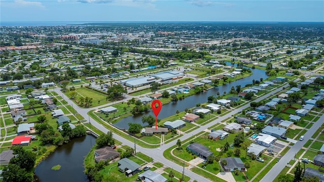 21539 Gladis Ave, Port Charlotte, FL 33952 - view of property location with a large body of water and nearby suburban area