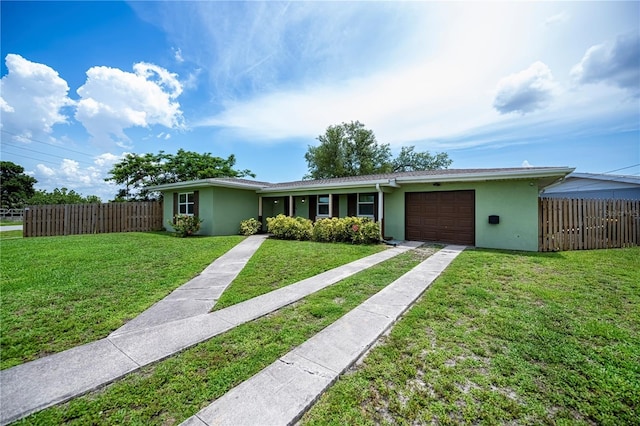 21539 Gladis Ave, Port Charlotte, FL 33952 - ranch-style house featuring an attached garage, stucco siding, and driveway