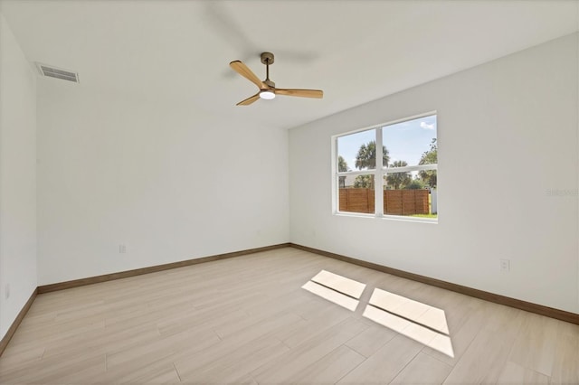 4530 Boston Ter, North Port, FL 34288 - unfurnished room featuring light wood-style floors and a ceiling fan