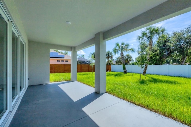 4530 Boston Ter, North Port, FL 34288 - fenced backyard with a patio area