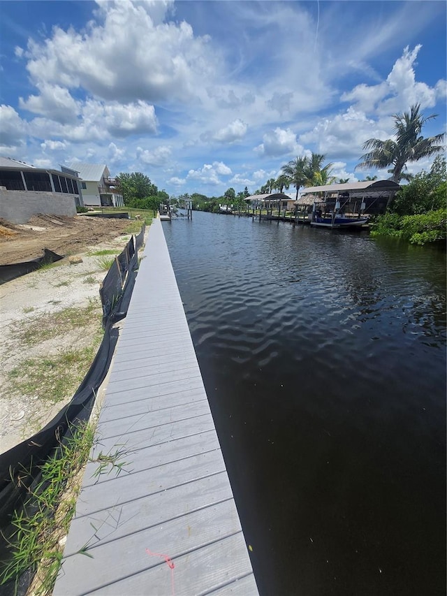 24317 Treasure Island Blvd, Punta Gorda, FL 33955 - dock area featuring a water view