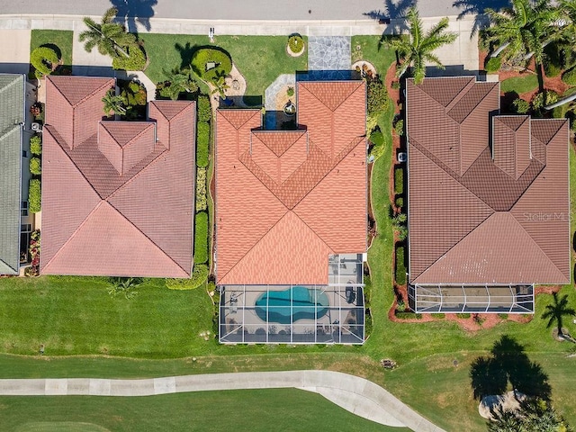 3385 Via Montana Way N, Fort Myers, FL 33917 - drone / aerial view of a pool