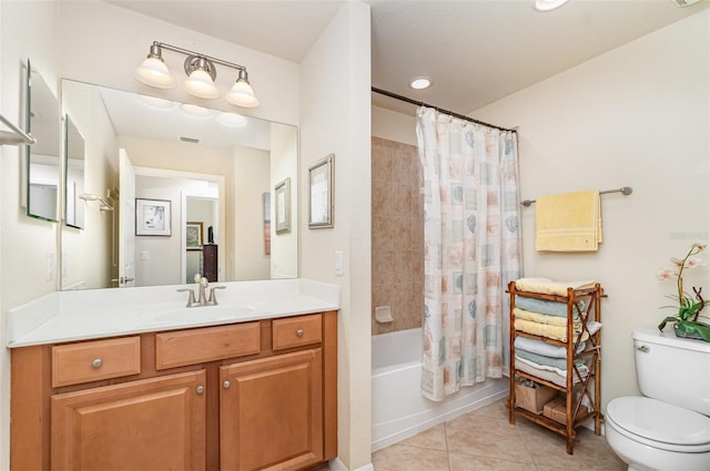 17454 Old Harmony Dr Unit 101, Fort Myers, FL 33908 - bathroom featuring tile patterned flooring, vanity, and shower / bath combo