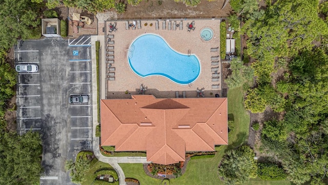 17454 Old Harmony Dr Unit 101, Fort Myers, FL 33908 - aerial view of a pool area