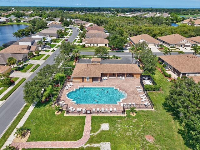 4180 Lenox Blvd, Venice, FL 34293 - aerial perspective of suburban area featuring a large body of water