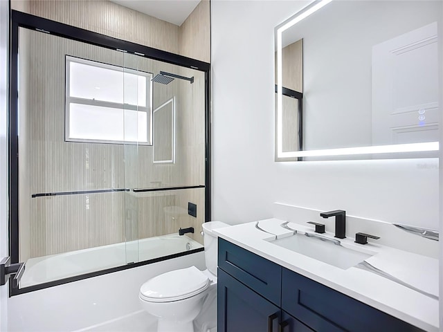 576 Mcdill Dr, Port Charlotte, FL 33953 - bathroom with vanity and bath / shower combo with glass door