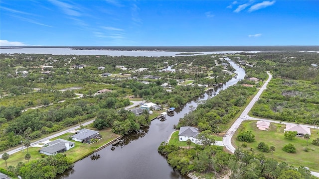 576 Mcdill Dr, Port Charlotte, FL 33953 - aerial perspective of suburban area with a large body of water