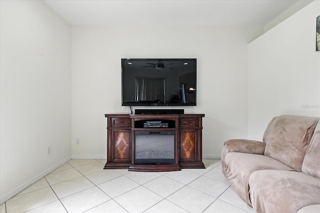 2329 Como St, Port Charlotte, FL 33948 - living area with light tile patterned floors and baseboards
