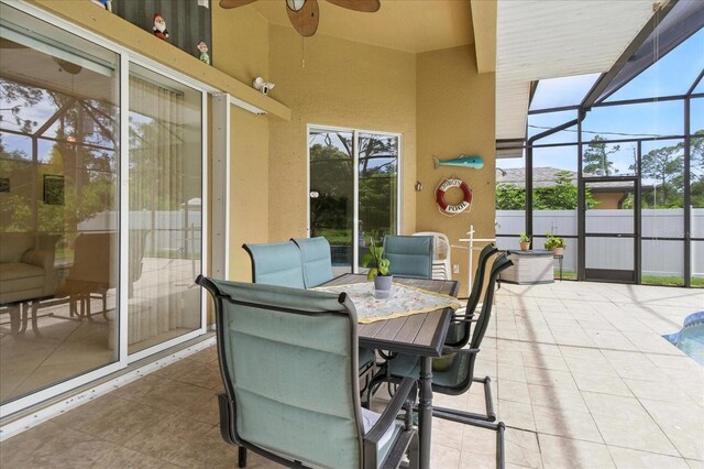 2329 Como St, Port Charlotte, FL 33948 - sunroom / solarium with ceiling fan