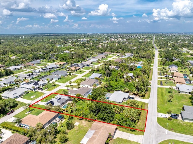 18147 Brazil Ave, Port Charlotte, FL 33948 - aerial view of residential area with property boundaries highlighted