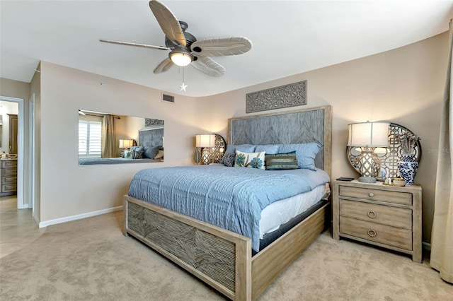1250 W Marion Ave Unit 333, Punta Gorda, FL 33950 - carpeted bedroom featuring baseboards and a ceiling fan