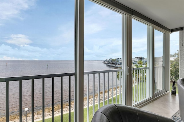 1250 W Marion Ave Unit 333, Punta Gorda, FL 33950 - sunroom with a water view
