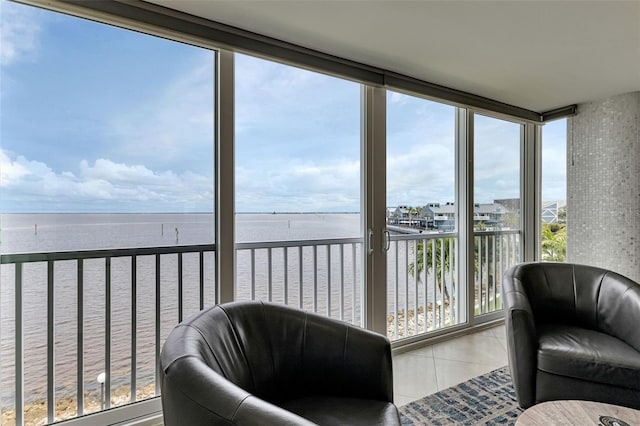 1250 W Marion Ave Unit 333, Punta Gorda, FL 33950 - sunroom / solarium with a water view