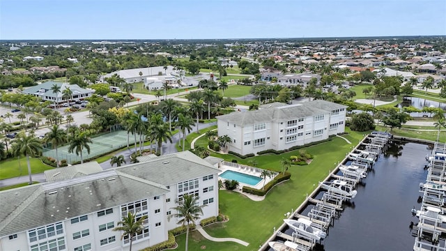1250 W Marion Ave Unit 333, Punta Gorda, FL 33950 - aerial view of a large body of water and a pool
