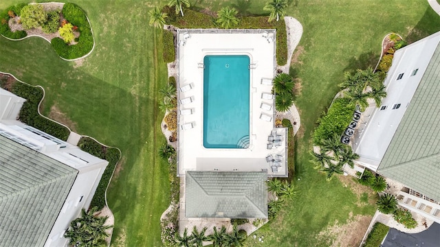 1250 W Marion Ave Unit 333, Punta Gorda, FL 33950 - bird's eye view of a pool area