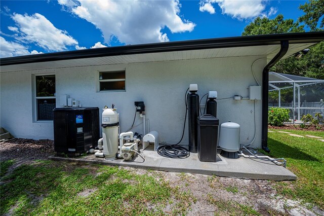 3824 Dominic St, North Port, FL 34288 - back of house with stucco siding