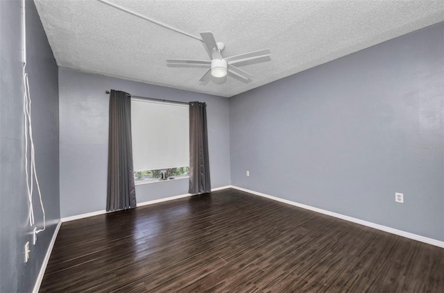 2437 Harbor Blvd Unit 114, Port Charlotte, FL 33952 - unfurnished room featuring a ceiling fan, wood finished floors, and a textured ceiling