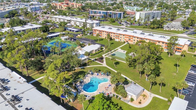 2437 Harbor Blvd Unit 114, Port Charlotte, FL 33952 - aerial overview of property's location with a pool