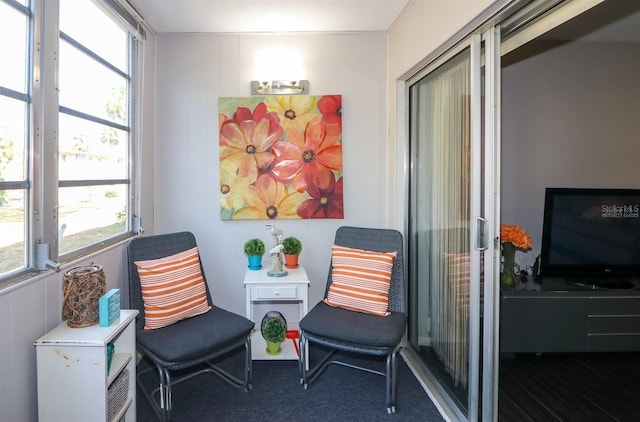 2437 Harbor Blvd Unit 114, Port Charlotte, FL 33952 - living area featuring healthy amount of natural light and carpet