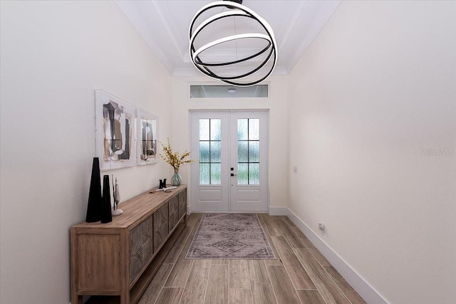 3800 Carupano Ct, Punta Gorda, FL 33950 - doorway featuring wood finished floors and french doors