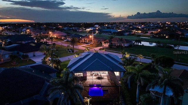 3800 Carupano Ct, Punta Gorda, FL 33950 - aerial perspective of suburban area with a large body of water