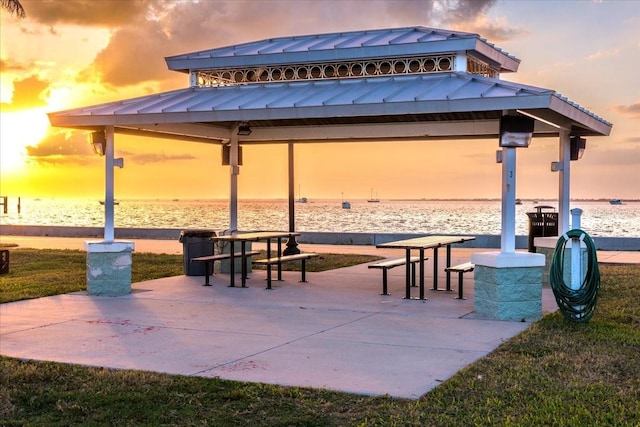 3800 Carupano Ct, Punta Gorda, FL 33950 - view of community with a gazebo and a water view