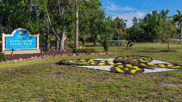 3800 Carupano Ct, Punta Gorda, FL 33950 - view of home's community with a yard